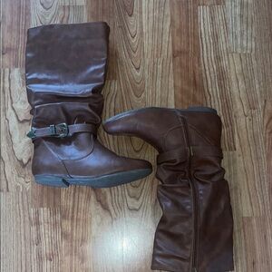 Brown Heeled Boots